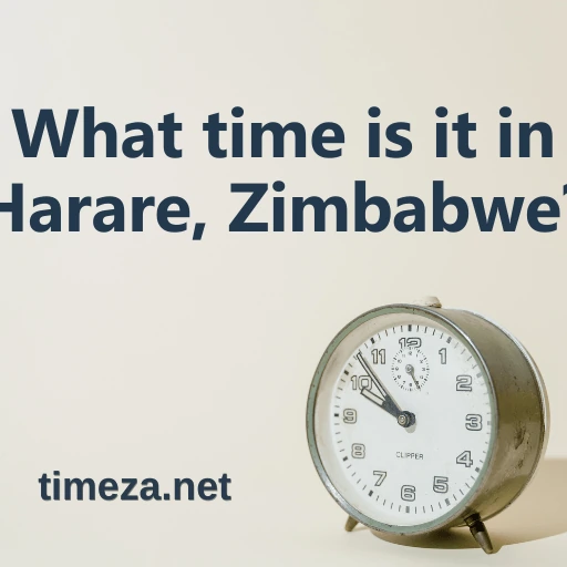 What time is it in Harare, Zimbabwe? featured image, Current time in Harare, Zimbabwe, time zone, time difference, sunrise and sunset time.