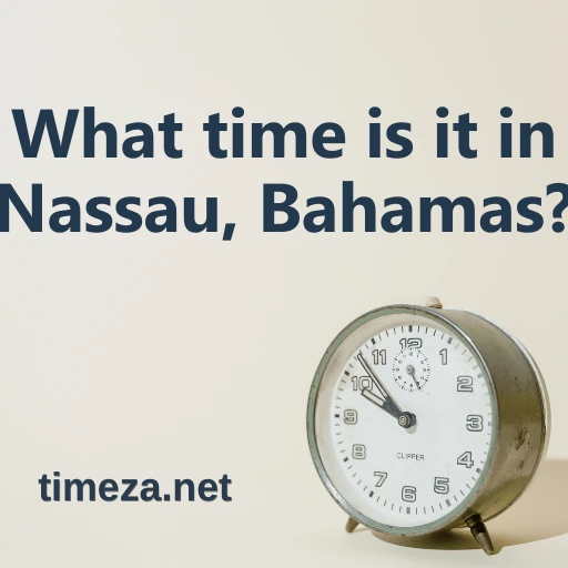What time is it in Nassau, Bahamas? featured image, Current time in Nassau, Bahamas, time zone, time difference, sunrise and sunset time.