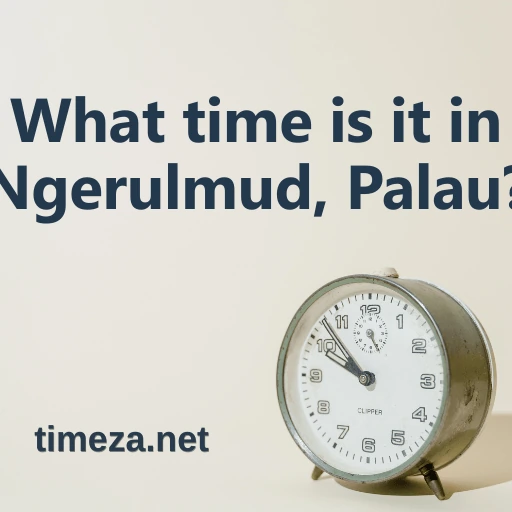 What time is it in Ngerulmud, Palau? featured image, Current time in Ngerulmud, Palau, time zone, time difference, sunrise and sunset time.