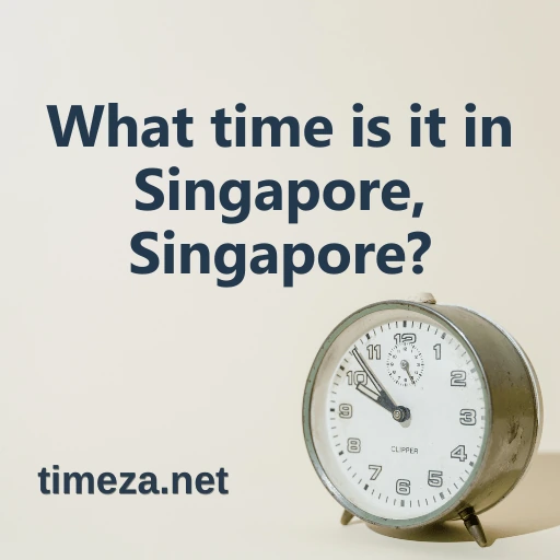 What time is it in Singapore, Singapore? featured image, Current time in Singapore, Singapore, time zone, time difference, sunrise and sunset time.